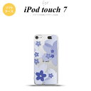 iPod touch 第7世代 ケース 第6世代 ソフトケース 花柄 サクラ B 青 nk-ipod7-tp059 1