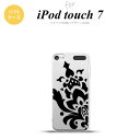 iPod touch 第7世代 ケース 第6世代 ソフトケース ダマスク C 黒 nk-ipod7-tp1029