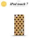 iPod touch 第7世代 ケース 第6世代 ソフトケース ドット 水玉 B 茶 黒茶 +アルファベット nk-ipod7-tp102i