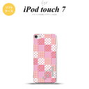 iPod touch 第7世代 ケース 第6世代 ソフトケース パッチワーク ピンク +アルファベット nk-ipod7-tp1061i