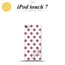 iPod touch 第7世代 ケース 第6世代 ソフトケース ドット 水玉 B 白 スモーク ピンク +アルファベット nk-ipod7-tp109i