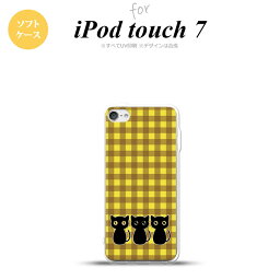 iPod touch 第7世代 ケース 第6世代 ソフトケース 猫 イラスト 黄 茶 nk-ipod7-tp1138