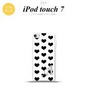 iPod touch 第7世代 ケース 第6世代 ソフトケース ハート A 白 黒 +アルファベット nk-ipod7-tp115i