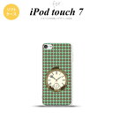 iPod touch 第7世代 ケース 第6世代 ソフトケース 時計 チェック 緑 nk-ipod7-tp1223
