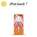 iPod touch 第7世代 ケース 第6世代 ソフトケース ファイヤー 炎 クリア 赤 nk-ipod7-tp1314