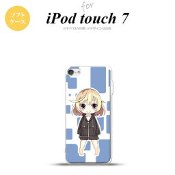 iPod touch 第7世代 ケース 第6世代 ソフトケース 女の子 C 青 nk-ipod7-tp1338