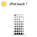 iPod touch 第7世代 ケース 第6世代 ソフトケース 水玉 黒 +アルファベット nk-ipod7-tp1375i