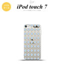 iPod touch 第7世代 ケース 第6世代 ソフトケース アーガイル クリア 青 nk-ipod7-tp1414