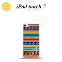 iPod touch 第7世代 ケース 第6世代 ソフトケース エスニック ボーダー カラフル +アルファベット nk-ipod7-tp1565i
