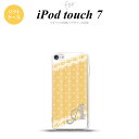 iPod touch 第7世代 ケース 第6世代 ソフトケース ドット レース C 黄 +アルファベット nk-ipod7-tp1613i