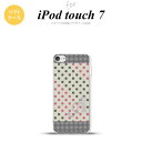 iPod touch 第7世代 ケース 第6世代 ソフトケース ドット 水玉 C グレー ピンク +アルファベット nk-ipod7-tp1649i
