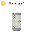 iPod touch 第7世代 ケース 第6世代 ソフトケース ドット 水玉 C グレー 青 +アルファベット nk-ipod7-tp1650i