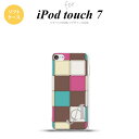 iPod touch 第7世代 ケース 第6世代 ソフトケース パッチワーク ミックスE 茶 +アルファベット nk-ipod7-tp1675i