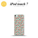 iPod touch 第7世代 ケース 第6世代 ソフトケース つばき 緑 +アルファベット nk-ipod7-tp1702i