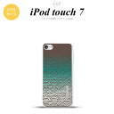 iPod touch 第7世代 ケース 第6世代 ソフトケース 青海波 青 +アルファベット nk-ipod7-tp1714i