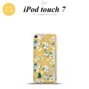 iPod touch 第7世代 ケース 第6世代 ソフトケース 猫 花 黄 +アルファベット nk-ipod7-tp1721i