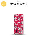iPod touch 第7世代 ケース 第6世代 ソフトケース 猫 花 赤 +アルファベット nk-ipod7-tp1723i