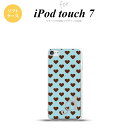 iPod touch 第7世代 ケース 第6世代 ソフトケース ハート B 青 +アルファベット nk-ipod7-tp172i