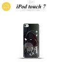 iPod touch 第7世代 ケース 第6世代 ソフトケース バタフライ 蝶 A 黒 +アルファベット nk-ipod7-tp204i