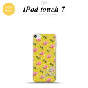 iPod touch 第7世代 ケース 第6世代 ソフトケース 花柄 バラ ドット 黄 +アルファベット nk-ipod7-tp242i