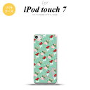 iPod touch 第7世代 ケース 第6世代 ソフトケース 花柄 バラ リボン ターコイズ +アルファベット nk-ipod7-tp244i