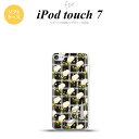 iPod touch 第7世代 ケース 第6世代 ソフトケース 花柄 バラ チェック 黒 +アルファベット nk-ipod7-tp253i