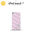 iPod touch 第7世代 ケース 第6世代 ソフトケース 花柄 バラ ドット 紫 ピンク +アルファベット nk-ipod7-tp260i