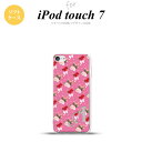 iPod touch 第7世代 ケース 第6世代 ソフトケース 花柄 バラ リボン ピンク ビビット +アルファベット nk-ipod7-tp262i