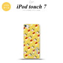 iPod touch 第7世代 ケース 第6世代 ソフトケース 花柄 バラ リボン 黄 +アルファベット nk-ipod7-tp263i