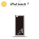 iPod touch 第7世代 ケース 第6世代 ソフトケース レース 白 黒 +アルファベット nk-ipod7-tp363i