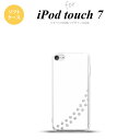 iPod touch 第7世代 ケース 第6世代 ソフトケース 猫 足跡 白 クリア nk-ipod7-tp423