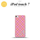 iPod touch 第7世代 ケース 第6世代 ソフトケース チェック A ピンク +アルファベット nk-ipod7-tp433i