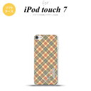 iPod touch 第7世代 ケース 第6世代 ソフトケース チェック A ベージュ 赤 +アルファベット nk-ipod7-tp445i