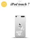 iPod touch 第7世代 ケース 第6世代 ソフトケース 蓮と亀 クリア 白 nk-ipod7-tp503