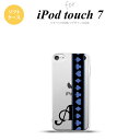 iPod touch 第7世代 ケース 第6世代 ソフトケース トランプ 帯 黒 青 +アルファベット nk-ipod7-tp525i