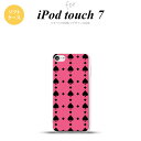 iPod touch 第7世代 ケース 第6世代 ソフトケース トランプ スペード ピンク 黒 nk-ipod7-tp538