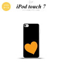 iPod touch 第7世代 ケース 第6世代 ソフトケース トランプ ハート 黒 オレンジ nk-ipod7-tp546