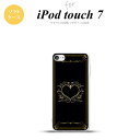 iPod touch 第7世代 ケース 第6世代 ソフトケース ハート 飾り 黒 金 nk-ipod7-tp617