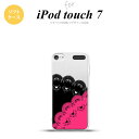 iPod touch 第7世代 ケース 第6世代 ソフトケース レース B 黒 ピンク nk-ipod7-tp728