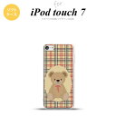 iPod touch 第7世代 ケース 第6世代 ソフトケース くま チェック 茶 赤 nk-ipod7-tp752