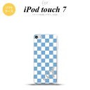 iPod touch 第7世代 ケース 第6世代 ソフトケース スクエア 白 青 +アルファベット nk-ipod7-tp766i