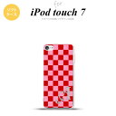 iPod touch 第7世代 ケース 第6世代 ソフトケース スクエア 赤 ピンク +アルファベット nk-ipod7-tp770i