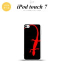 iPod touch 第7世代 ケース 第6世代 ソフトケース トカゲ 黒 赤 nk-ipod7-tp778