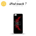 iPod touch 第7世代 ケース 第6世代 ソフトケース ドクロ 黒 横 赤 nk-ipod7-tp876