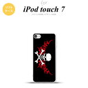 iPod touch 第7世代 ケース 第6世代 ソフトケース ドクロ 白 横 赤 nk-ipod7-tp880