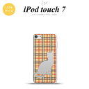 iPod touch 第7世代 ケース 第6世代 ソフトケース 猫 チェック B 赤 茶 nk-ipod7-tp954