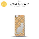 iPod touch 第7世代 ケース 第6世代 ソフトケース 猫 チェック A 茶 nk-ipod7-tp955