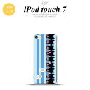 iPod touch 第7世代 ケース 第6世代 ソフトケース くまモン ストライプ 青 nk-ipod7-tpkm13
