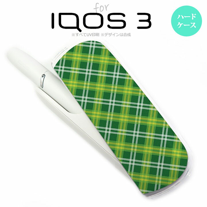 iQOS3 アイコス3 iqos3 ケース カバー ハードケース チェックA 緑 nk-iqos3-435[アイコス,アイコスケース,アイコスカバー,ケース,カバー,ジャケット]