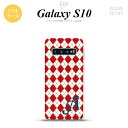 SC-03L SCV41 Galaxy S10 スマホケース ソフトケース アーガイル 赤 青 +アルファベット メンズ レディース nk-s10-tp1403...